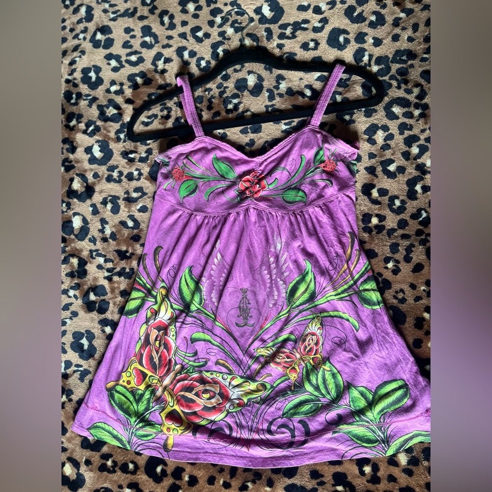 Christian Audigier tank top